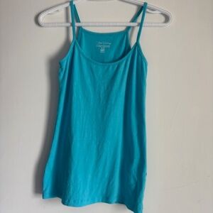 7  t-shirts - 5 adjustable straps. , blue, green, black lacy, brown, lime green.